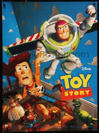 8x0411 TOY STORY French 16x22 1996 Disney & Pixar cartoon, great images of Buzz, Woody & cast!