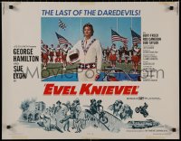 8x0247 EVEL KNIEVEL 1/2sh 1971 George Hamilton is THE daredevil, great art and image!