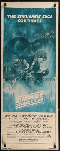 8x0459 EMPIRE STRIKES BACK insert 1980 best Gone with the Wind style art by Roger Kastel!