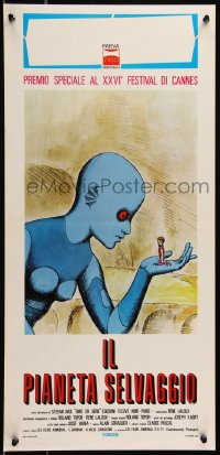 8x0836 FANTASTIC PLANET Italian locandina 1974 La Planete Sauvage, wild sci-fi cartoon art, Cannes!