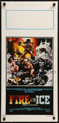 8x0841 FIRE & ICE Italian locandina 1983 Ralph Bakshi & Frank Frazetta fantasy feature cartoon!