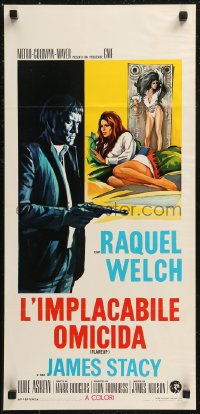 8x0849 FLAREUP Italian locandina 1970 men want to love sexy Raquel Welch, but one wants to kill!