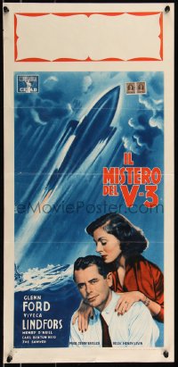 8x0850 FLYING MISSILE Italian locandina 1951 Viveca Lindfors, the smart bomb that stalks its prey!