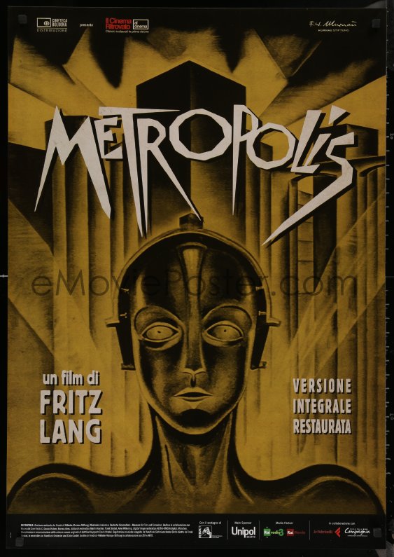 8y0792 Metropolis Italian 1sh R2010 Fritz Lang Classic Robot Art By Heinz 3676