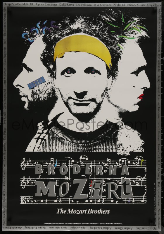 EMoviePoster.com: 8y0456 MOZART BROTHERS Swedish 1986 Suzanne Osten's ...