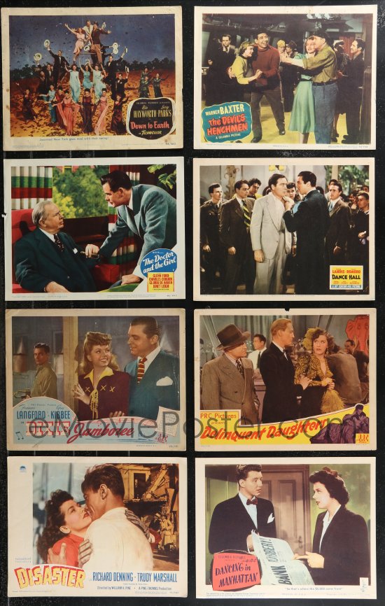 EMoviePoster.com: 9a0395 LOT OF 58 1940S LOBBY CARDS 1940s Great Scenes ...