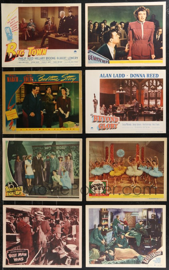 EMoviePoster.com: 9a0393 LOT OF 59 1940S LOBBY CARDS 1940s Great Scenes ...