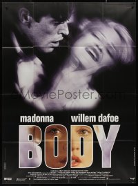 9b1350 BODY OF EVIDENCE French 1p 1993 great different close up of sexy Madonna & Willem Dafoe!