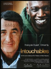 9b1525 INTOUCHABLES French 1p 2012 great close portrait of Francois Cluzet & Omar Sy!