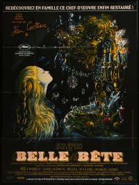 9b1542 LA BELLE ET LA BETE French 1p R2013 from Jean Cocteau's classic fairy tale, cool Malcles art!