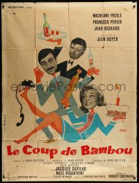 9b1554 LE COUP DE BAMBOU French 1p 1963 Micheline Presle, Perier, Richard, Siry art, very rare!