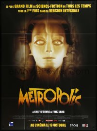 9b1604 METROPOLIS advance French 1p R2011 Fritz Lang classic, Helm as the Maschinenmensch!