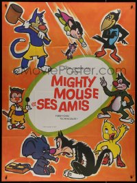 9b1605 MIGHTY MOUSE ET SES AMIS French 1p 1970s great cartoon art of Paul Terry's best creations!