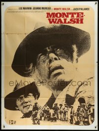 9b1611 MONTE WALSH French 1p 1971 different close up of cowboy Lee Marvin & Jack Palance!