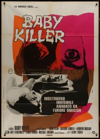 9b0965 IT'S ALIVE Italian 1p 1975 Larry Cohen horror, different Ferrini art, Baby Killer!