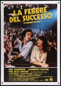 9b0969 JAZZ SINGER Italian 1p 1981 different image of Neil Diamond singing in the audience, rare!