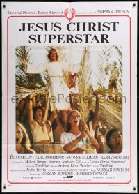 9b0970 JESUS CHRIST SUPERSTAR Italian 1p R1980s Ted Neeley as Jesus standing over people, different!