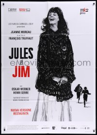 9b0976 JULES & JIM Italian 1p R2019 Francois Truffaut's Jules et Jim, art of Jeanne Moreau by Broutin