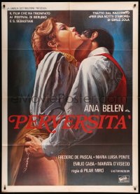 9b0996 LA PETICION Italian 1p 1978 different art of sexy Ana Belen & her lover, ultra rare!