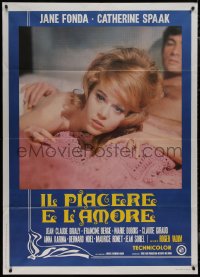 9b0997 LA RONDE Italian 1p R1970s best different art of sexiest near-naked Jane Fonda!