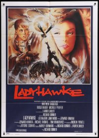 9b1000 LADYHAWKE Italian 1p 1985 cool Formosa art of Michelle Pfeiffer & young Matthew Broderick!