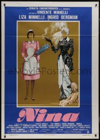 9b1041 MATTER OF TIME Italian 1p 1976 wonderful completely different art of faceless people & dog!