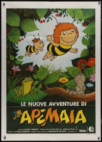 9b1042 MAYA THE BEE Italian 1p 1980 Maja and Willi, cool cartoon art of insects, very rare!