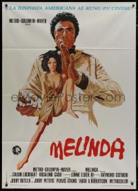 9b1044 MELINDA Italian 1p 1973 art of sexy Vonetta McGee, YOUR kind of black film!