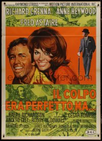 9b1046 MIDAS RUN Italian 1p 1969 different art of Fred Astaire, Richard Crenna & sexy Anne Heywood!