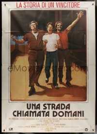 9b0450 BLOODBROTHERS Italian 2p 1978 Piovano art of young Richard Gere, Richard Price novel, rare!