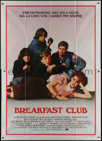 9b0457 BREAKFAST CLUB Italian 2p 1985 John Hughes, Estevez, Ringwald, Judd Nelson, cult classic!