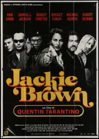 9b0532 JACKIE BROWN Italian 2p 1998 Quentin Tarantino, Pam Grier, Samuel L. Jackson, De Niro, Fonda