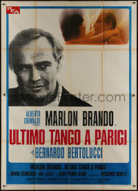 9b0547 LAST TANGO IN PARIS Italian 2p R1970s Marlon Brando, Maria Schneider, Bernardo Bertolucci