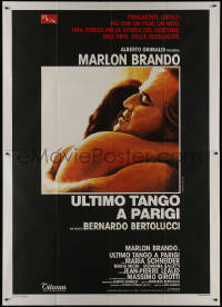 9b0545 LAST TANGO IN PARIS Italian 2p R1980s Marlon Brando, Maria Schneider, Bertolucci, different!