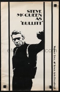 9b0191 BULLITT pressbook 1968 Steve McQueen, Jacqueline Bisset, Peter Yates car chase classic!