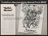 9b0212 KELLY'S HEROES pressbook 1970 Clint Eastwood, Savalas, Rickles, Sutherland, Jack Davis art!