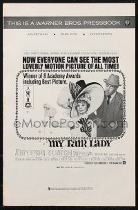 9b0216 MY FAIR LADY pressbook 1964 Audrey Hepburn & Rex Harrison, Best Picture Academy Award winner!