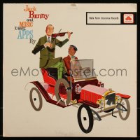 9b0093 JACK BENNY 33 1/3 RPM compilation record 1960 Music to Write Apps by, violin & old car art!