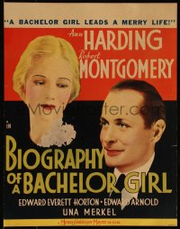 9b0254 BIOGRAPHY OF A BACHELOR GIRL WC 1934 Ann Harding leads a merry life, Robert Montgomery