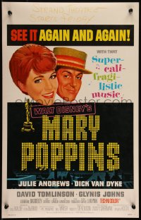 9b0335 MARY POPPINS WC 1964 Julie Andrews & Dick Van Dyke in Walt Disney's musical classic!