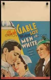 9b0337 MEN IN WHITE WC 1934 great art of Myrna Loy catching doctor Clark Gable with his nurse!