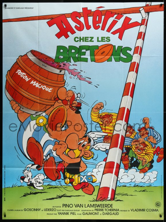 eMoviePoster.com: 9b1319 ASTERIX IN BRITAIN French 1p 1987 wacky art ...