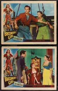 9c0325 BUCCANEER'S GIRL 2 LCs 1950 Elsa Lanchester between Yvonne DeCarlo & Philip Friend!