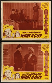 9c0396 WHAT A GUY 2 LCs 1948 Toddy Pictures, Mantan Moreland & top African American stars!