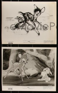 9c0792 BAMBI 5 from 7.75x10 to 8x10 stills R1957 great images from Walt Disney cartoon deer classic!