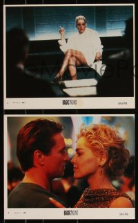 9c0477 BASIC INSTINCT 4 8x10 mini LCs 1992 Michael Douglas & sexy Sharon Stone, Verhoeven!