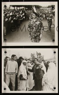 9c0674 BATTLE OF ALGIERS 10 8x10 stills 1968 directed by Gillo Pontecorvo, different war images!