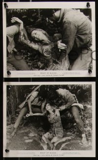 9c0599 BEAST OF BLOOD 19 8x10 stills 1970 Eddie Romero, great different horror images, ultra rare!