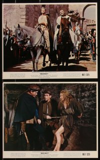 9c0468 BECKET 5 color 8x10 stills R1967 Richard Burton in the title role, Peter O'Toole, Wolfit!