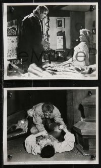 9c0603 BLACK CASTLE 18 8x10 key book stills 1952 Lon Chaney Jr, horror crawls the catacombs beneath!